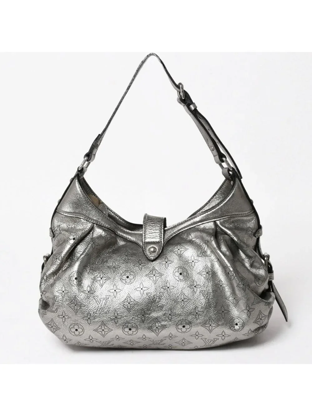 Louis Vuitton Mahina XS Shoulder Bag Argent Metallic Silver